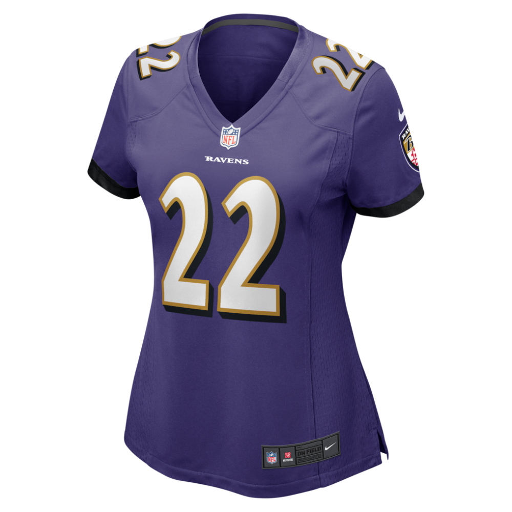 Derrick Henry Baltimore Ravens Nike Women's Game Player Jersey - Purple-GridironStore